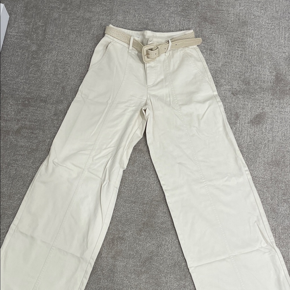 Zara Beige Chinos with Belt